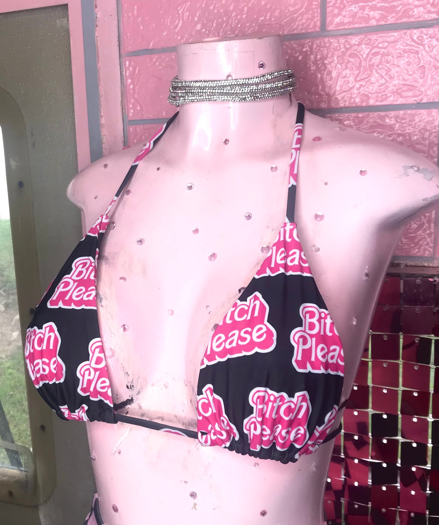 Bitch please bikini top